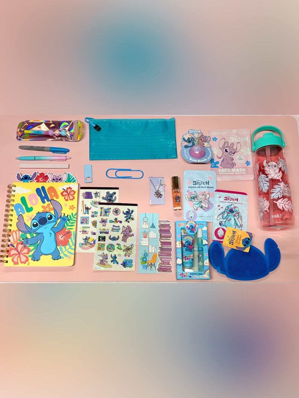 Stitch Aloha Blue Spiral Notebook — Disney Lilo & Stitch